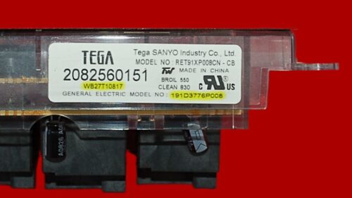 Part # WB27T10817 | 191D3776P008 | GE Oven Control Board (overlay fair - Black)