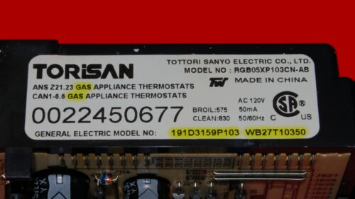 GE Gas Oven Control Board 191D3159P103 | WB27T10350 | OEM Used Tested