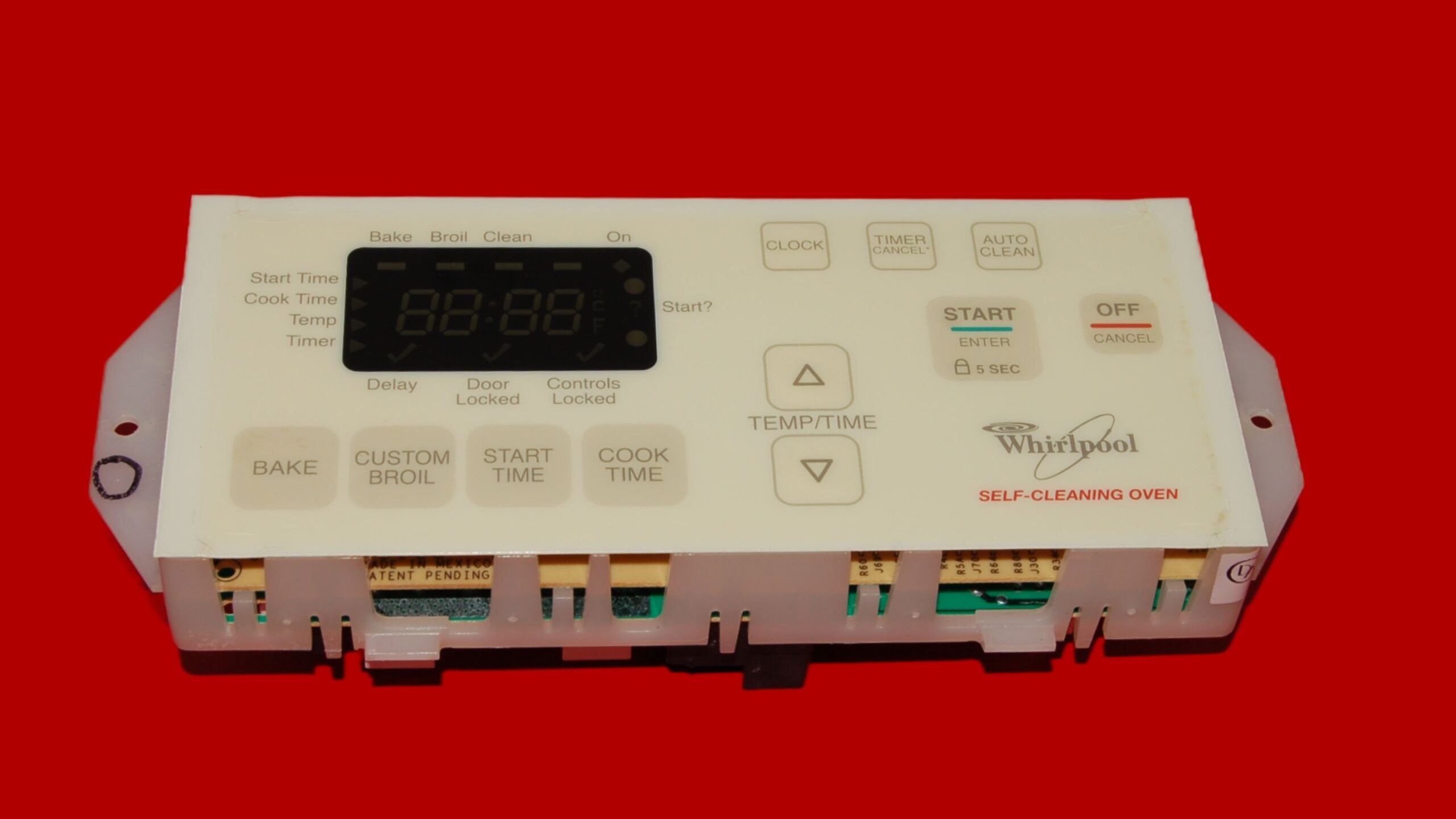 Whirlpool Oven Control Board 9760301 | 6610454 | OEM Used Tested (overlay fair - Yellow)