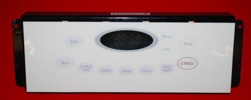 Part # 8507P250-60 - Maytag Oven Control Board And Clock (used, overlay fair - Bisque )