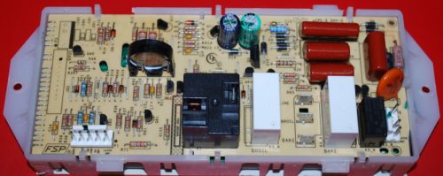 Part # 9760801, 6610454 - Whirlpool Oven Electronic Control Board (used, overlay fair)