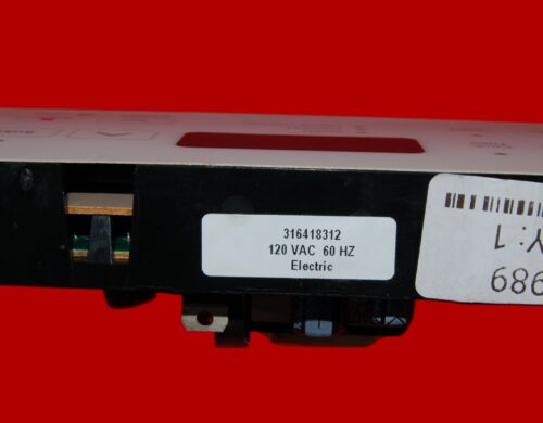 Part # 316418312 Kenmore Oven Electronic Control Board And Clock (used, overlay fair)