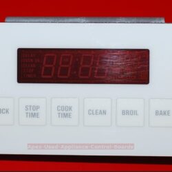 Part # WB12K005, 164D1954P001 GE Oven Electronic Control Board (used, overlay good, White)