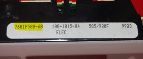 Part # 7601P508-60 Maytag Oven Electronic Control Board (used, overlay fair - White)