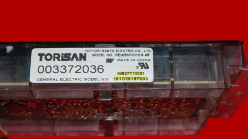 Part # WB27T10231 | 191D2818P003 | GE Oven Control Board (overlay fair - Dark Gray)