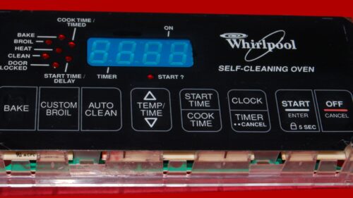 Whirlpool Oven Control Board 6610313 | 8522492 | OEM Used Tested (overlay fair - Black)