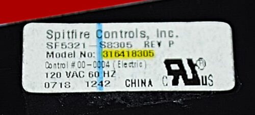 Part # 316557205 | 316418305 | Frigidaire Oven Control Board (overlay good - White)