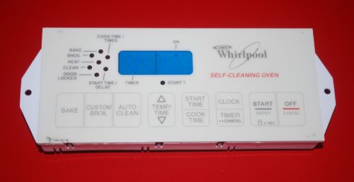Part # 6610158, 8053159 Whirlpool Oven Control Board (used, overlay fair)