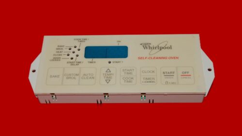 Whirlpool Oven Control Board 6610158 | 8053159 | OEM Used Tested (overlay fair - Almond)
