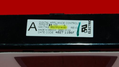 Maytag Oven Control Board 8507P214-60 | 5701M719-60 | OEM Used Tested (overlay fair - White)