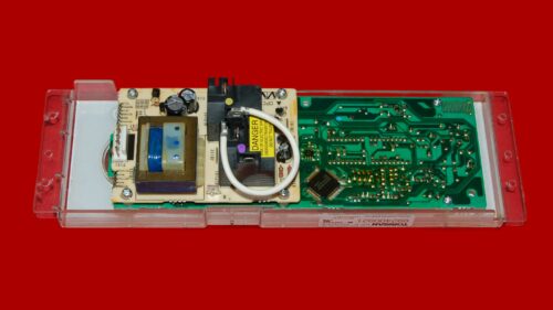 GE Oven Control Board 164D3762P001 | WB27T10101 | OEM Used Tested (overlay good - Light Gray)