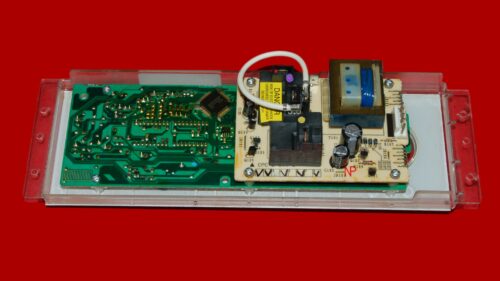 GE Oven Control Board 164D3762P001 | WB27T10101 | OEM Used Tested (overlay good - Light Gray)
