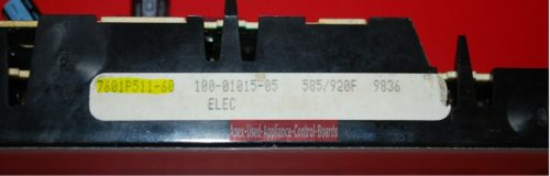 Part # 7601P511-60, 74003626 Maytag Oven Electronic Control Board (used, overlay good)