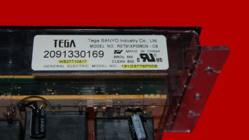 GE Oven Control Board WB27T10817 | 191D3776P008 | OEM Used Tested (overlay good - Black)