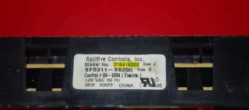 Part # 316418200 Frigidaire Oven Electronic Control Board And Clock (used, overlay good )