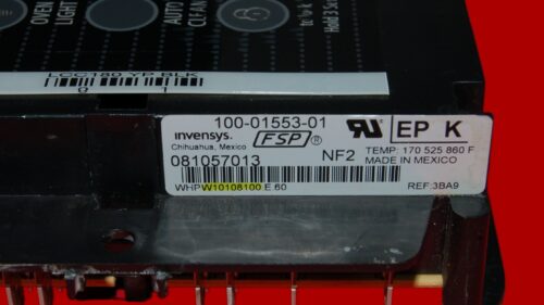 Part # W10840298 | W10108100 | Whirlpool Oven Control Board (overlay fair - Black)