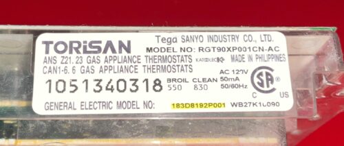 Part # WB27K10090 | 183D8192P001 - GE Oven Control Board (used, overlay fair - White)