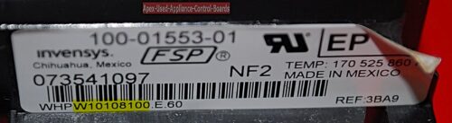 Part # W10840298 | W10108100 | Whirlpool Oven Control Board (overlay fair - Black)