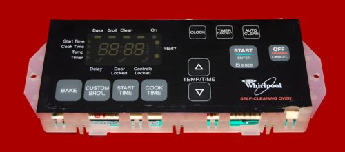Part # WP6610449 | 6610394 | 8524300 | Whirlpool Gas Oven Control Board (overlay fair - Black)