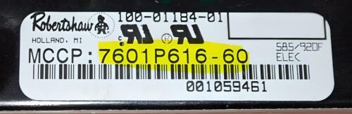 Part # WP12001628 | 7601P616-60 | Whirlpool Oven Control Board (overlay good - White)