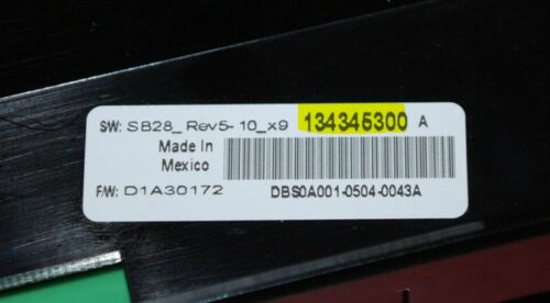 Part # 134484301, 134345300 - Kenmore Dryer Electronic Control Board (used) Part # 134484301, 134345300 - Kenmore Dryer Electronic Control Board (used)