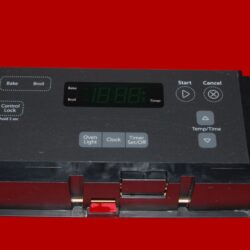 Whirlpool Oven Control Board W10734613 W11122560 | OEM Used Tested (overlay fair - Dark Gray)