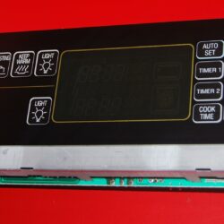 Part # 7601P607-60 | 12001661 - Maytag Oven Control Board And Clock (used, overlay good - Black)
