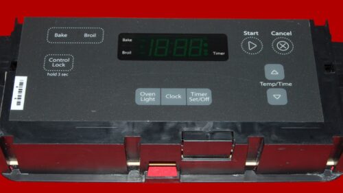 Whirlpool Oven Control Board W10734613 W11122560 | OEM Used Tested (overlay fair - Dark Gray)