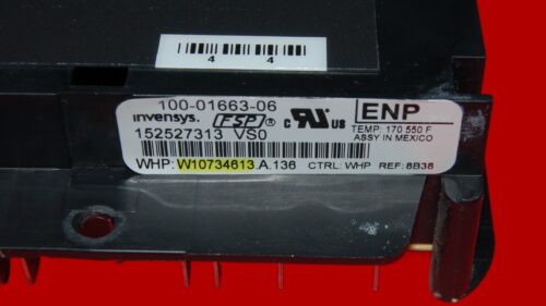 Whirlpool Oven Control Board W10734613 W11122560 | OEM Used Tested (overlay fair - Dark Gray)
