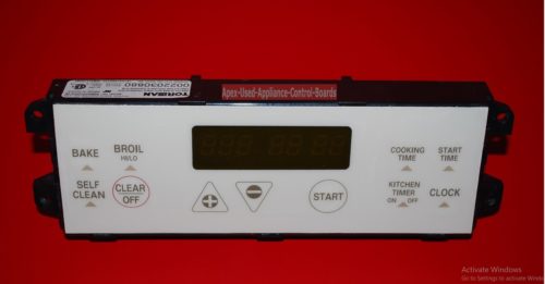 Part # WB27T10350, 191D3159P103 GE Gas Oven Electronic Control Board (used, overlay good)
