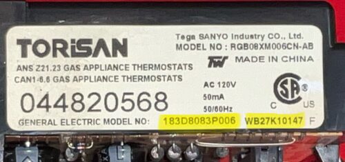 Part # WB27K10147 | 183D8083P006 GE Gas Oven Control Board (used)