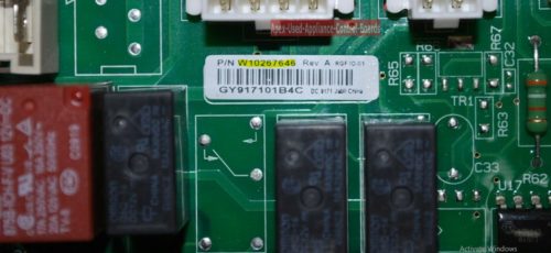Part # W10267646 - Whirlpool Refrigerator Electronic Control Board (used)