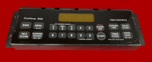 Part # 183D9817G002, WB27K10222 - GE Gas Oven Control Board (used, overlay fair)