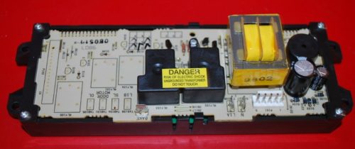 Part # 164D3261G004 - GE Oven Electronic Control Board And Clock (used, overlay fair)