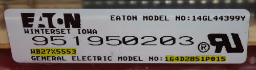 Part # WB27X5553 | 164D2851P015 | GE Oven Control Board (overlay good - White)