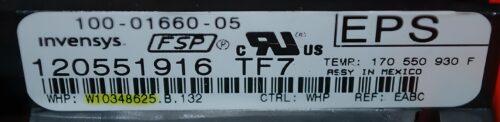 Part # WPW10348625 | W10348625 | Whirlpool Oven Control Board (overlay excellent - Black)