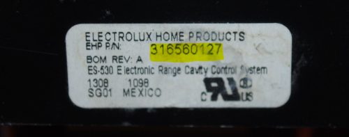 Part # 316560127 Frigidaire Oven Electronic Control Board (used, overlay fair)
