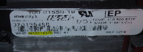 Part # W10114370 Whirlpool Oven Electronic Control Board (used, overlay good)