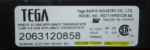 Part # 183D9817G001, WB27K10221 GE Oven Electronic Control Board (used, overlay poor)