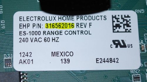 Part # 316562016 Frigidaire Oven Electronic Control Board (new)