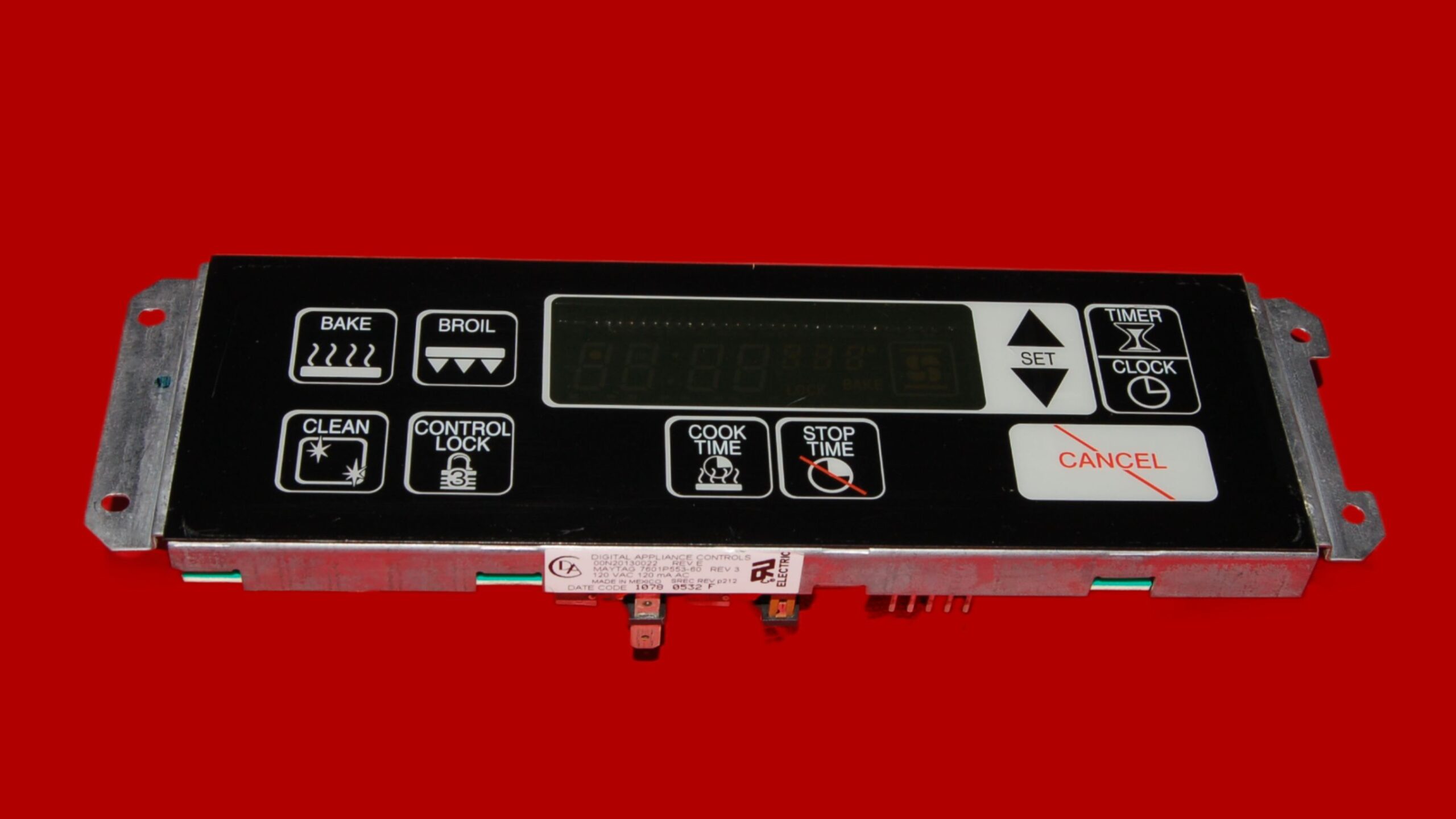 Maytag Oven Control Board 7601P55360 | WP5701M55660 | OEM Used Tested (overlay fair - Black)
