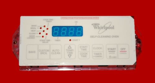 Part # 6610323, 8522511 - Whirlpool Gas Oven Control Board (used, overlay fair)