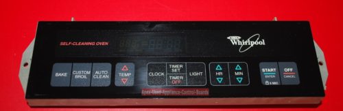 Part # 3196219, 6610059 Whirlpool Gas Oven Electronic Control Board And Clock (used, overlay good)