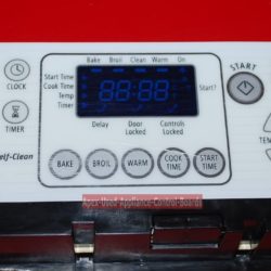 Part # W10114376 Whirlpool Oven Electronic Control Board (used, overlay fair)