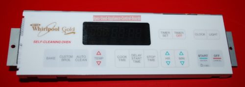 Part # 8054009, 6610170 Whirlpool Oven Electronic Control Board And Clock (used,overlay good)