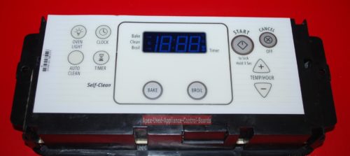 Part # W10114370 Whirlpool Oven Electronic Control Board (used, overlay good)