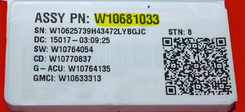 Part # W10812422 | W10681033 | Whirlpool Washer Control Board