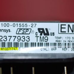 Part # W10271747 - Whirlpool Oven Electronic Control Board And Clock (used, overlay very good)