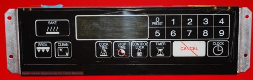 Part # 8507P120-60 -Maytag Oven Control Board (used, overlay fair)