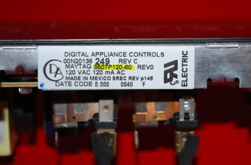 Part # 8507P120-60 -Maytag Oven Control Board (used, overlay fair)